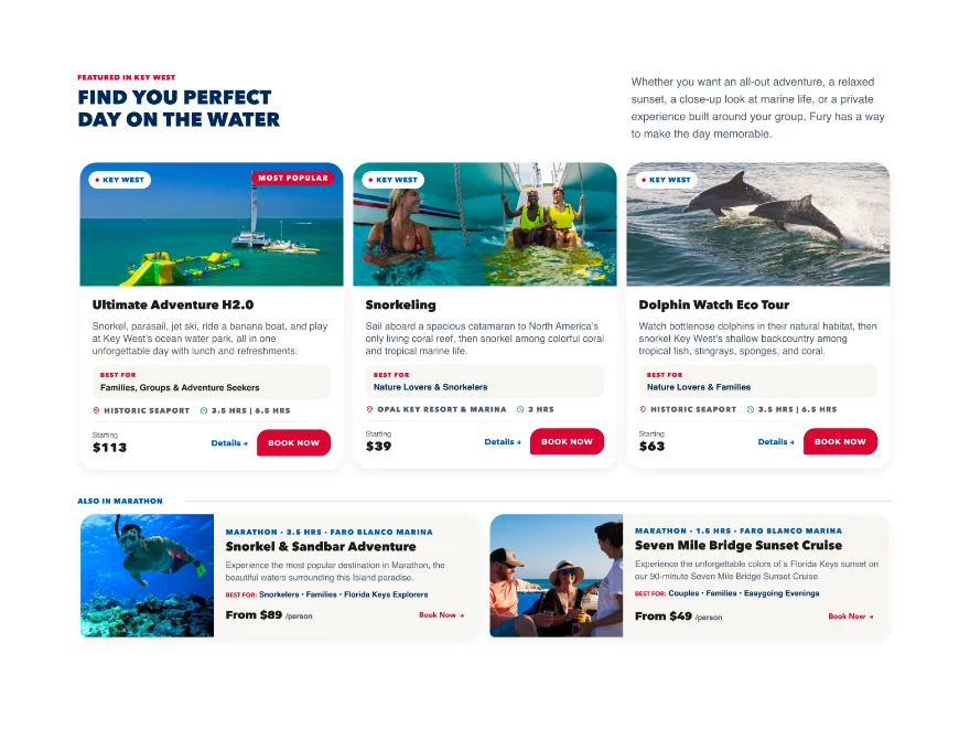 Desktop activity cards