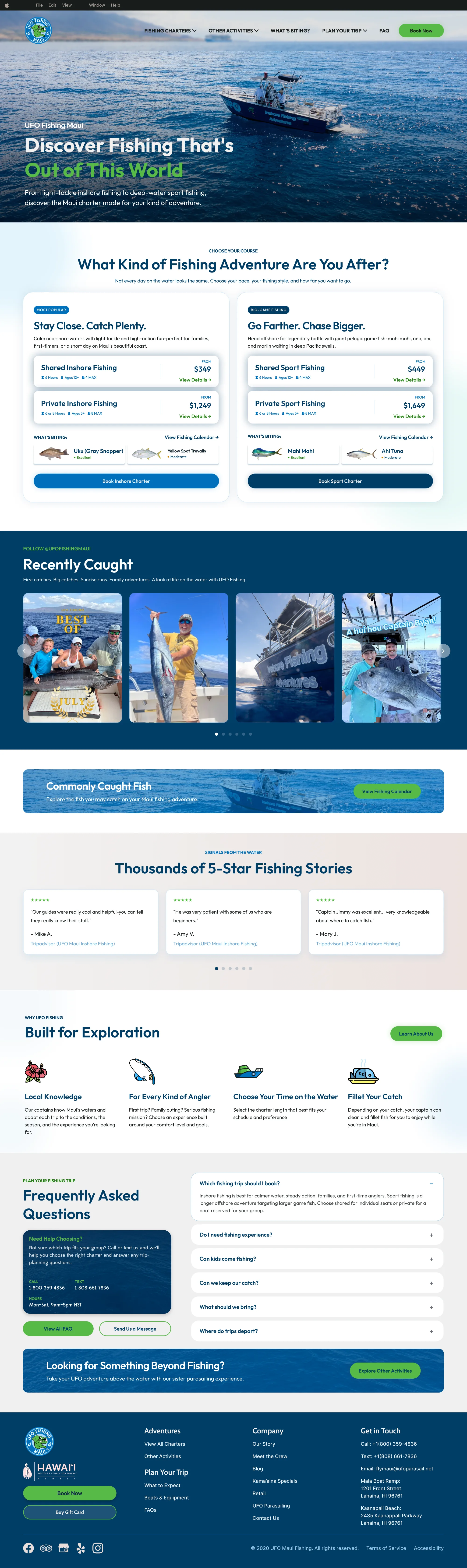 UFO Fishing desktop homepage
