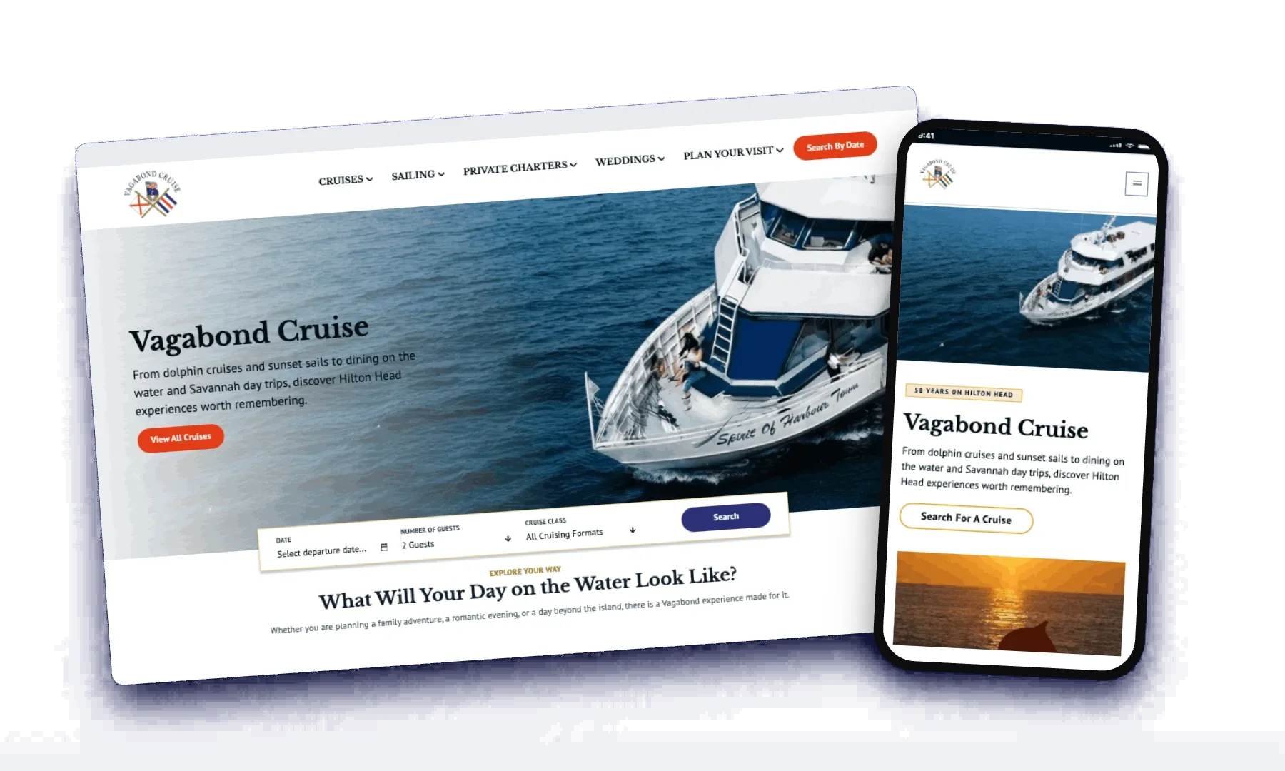 Vagabond Cruise device mockup